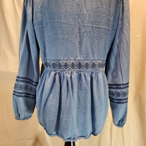 Liverpool Women's Long Sleeve Peasant Skyfall SZ M - Picture 5 of 10